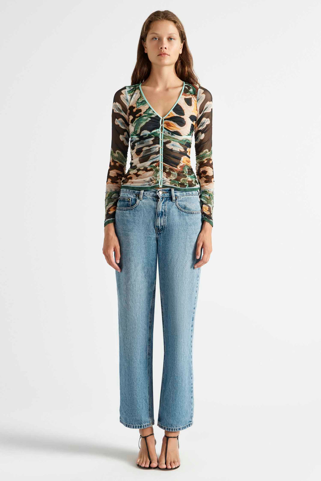 Odie Gathered Hook and Eye Top