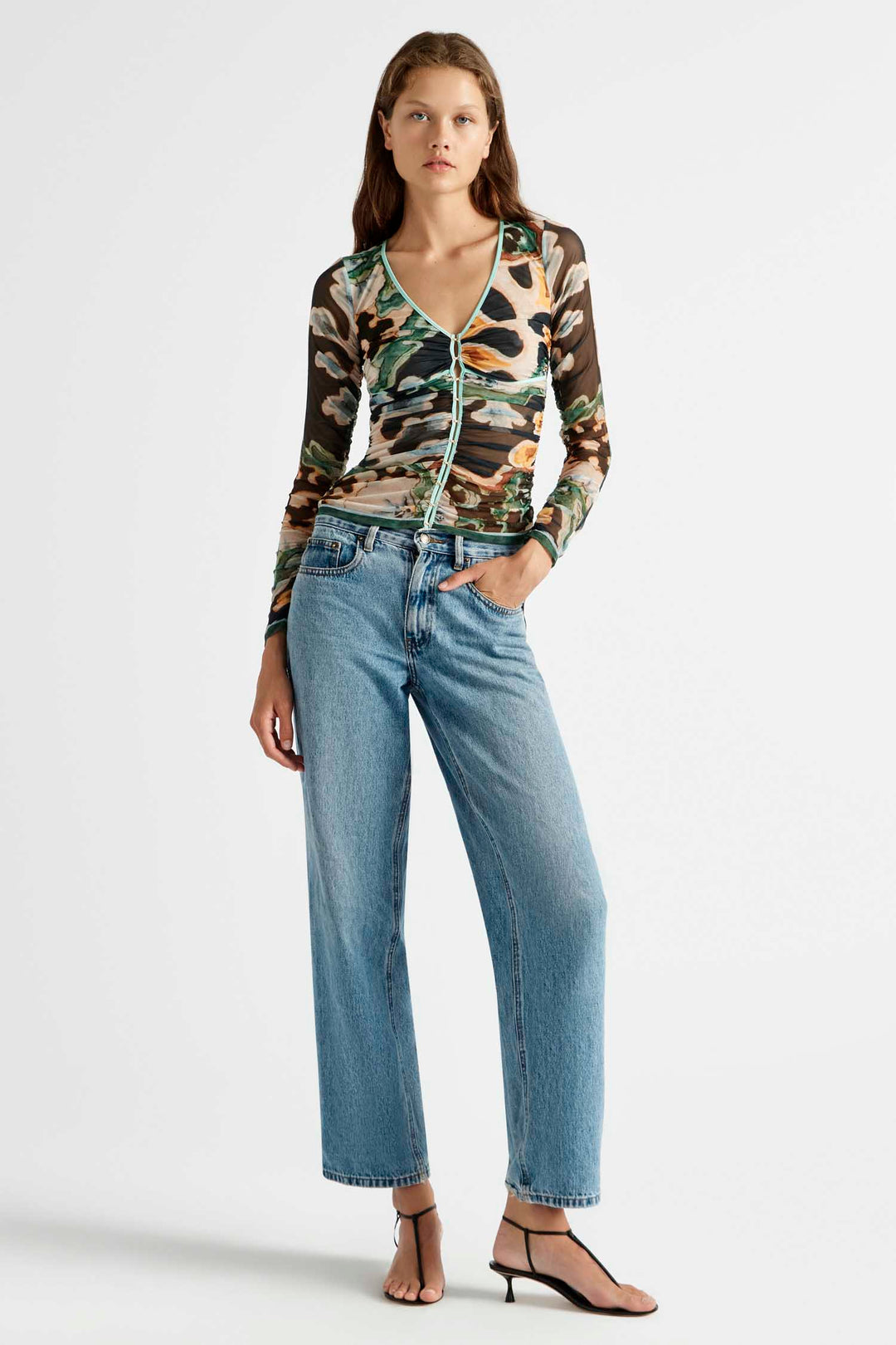 Odie Gathered Hook and Eye Top