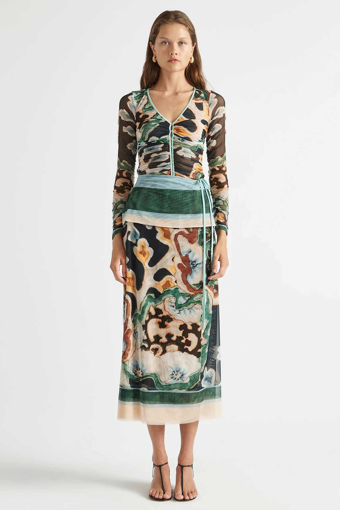 Odie Gathered Hook and Eye Top