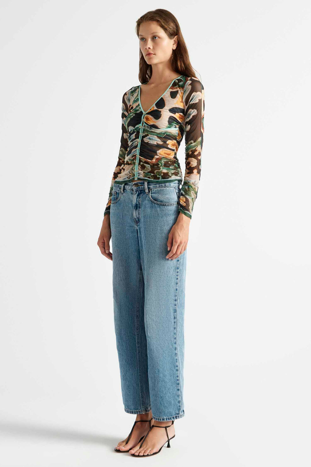 Odie Gathered Hook and Eye Top