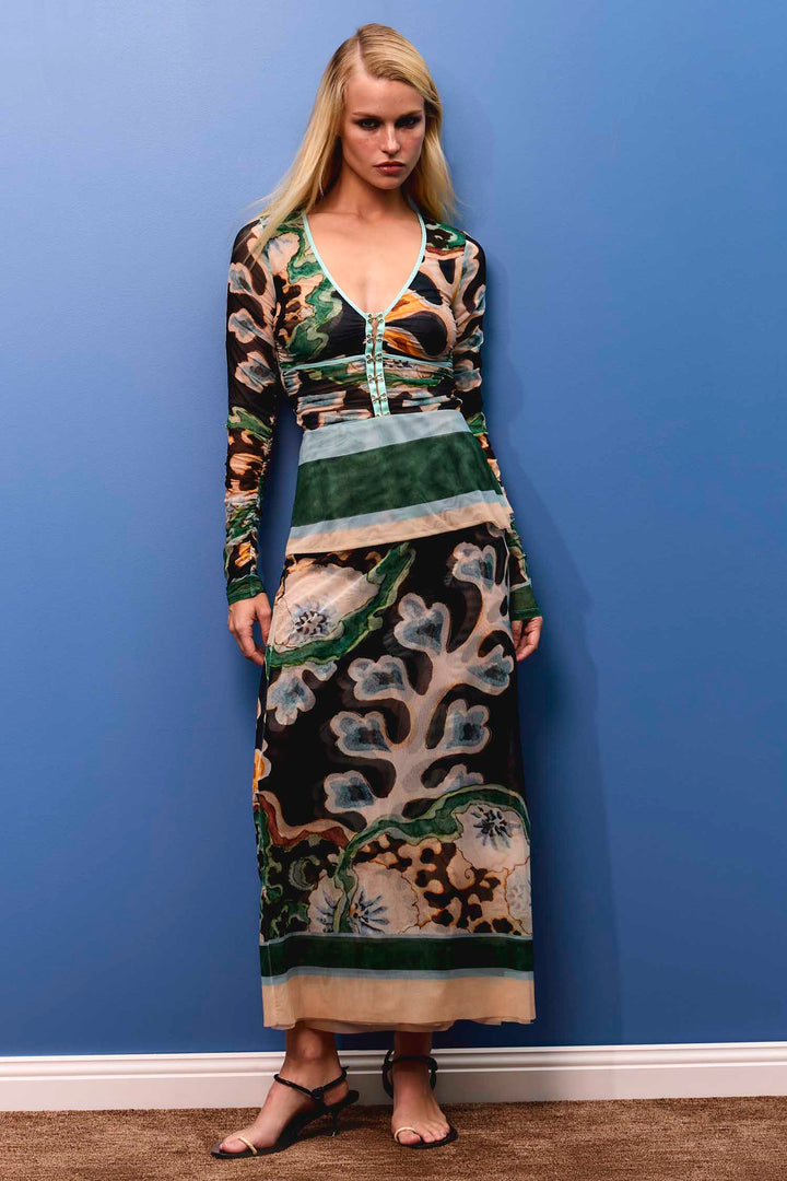 Odie Mesh Wrap Skirt