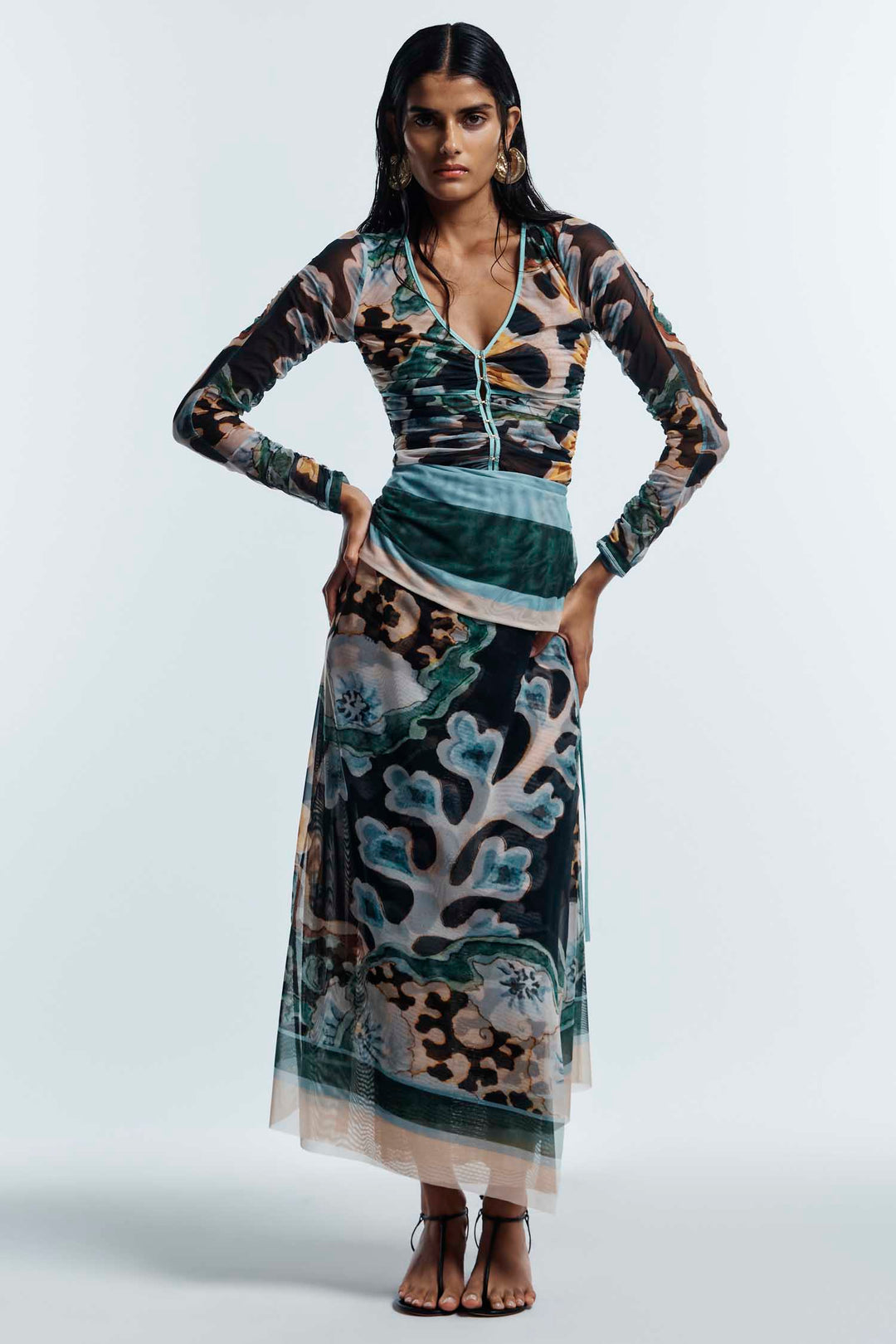 Odie Mesh Wrap Skirt