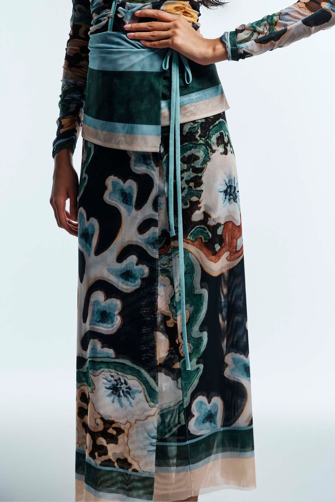 Odie Mesh Wrap Skirt
