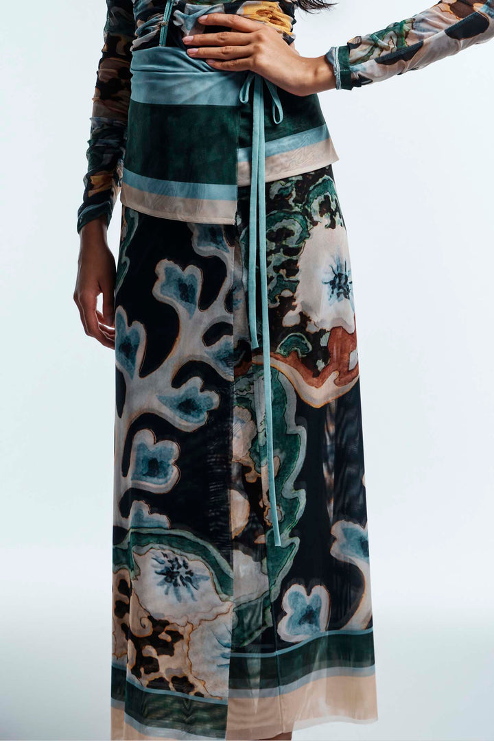 Odie Mesh Wrap Skirt