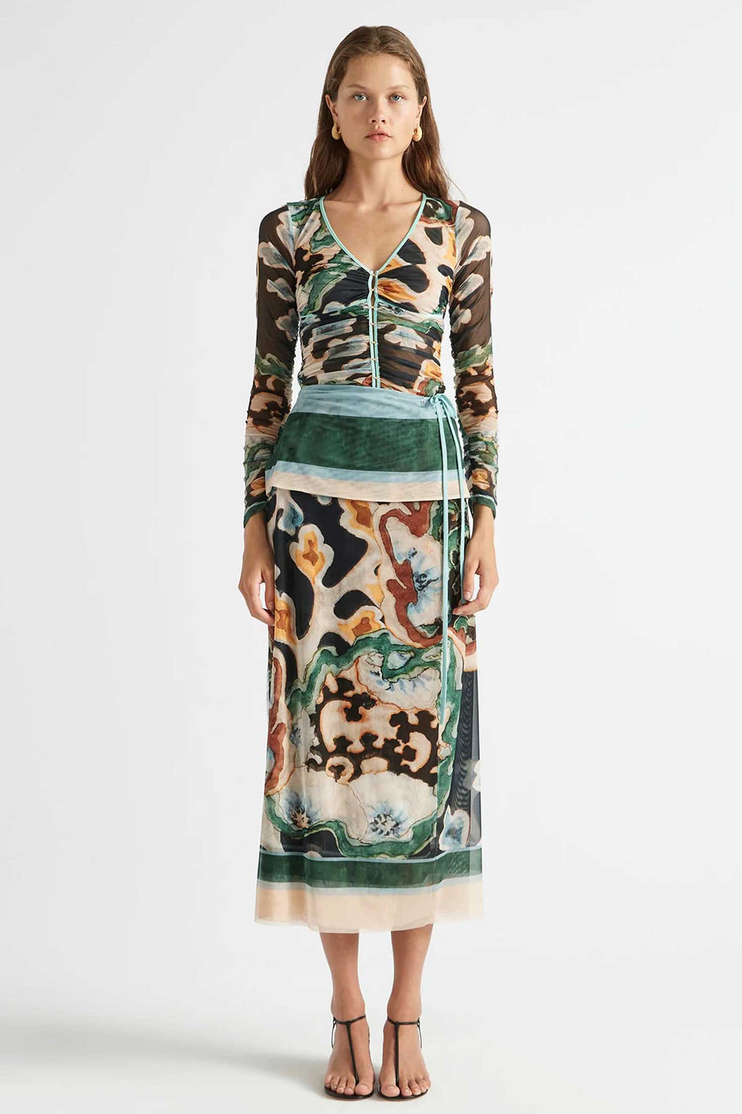 Odie Mesh Wrap Skirt