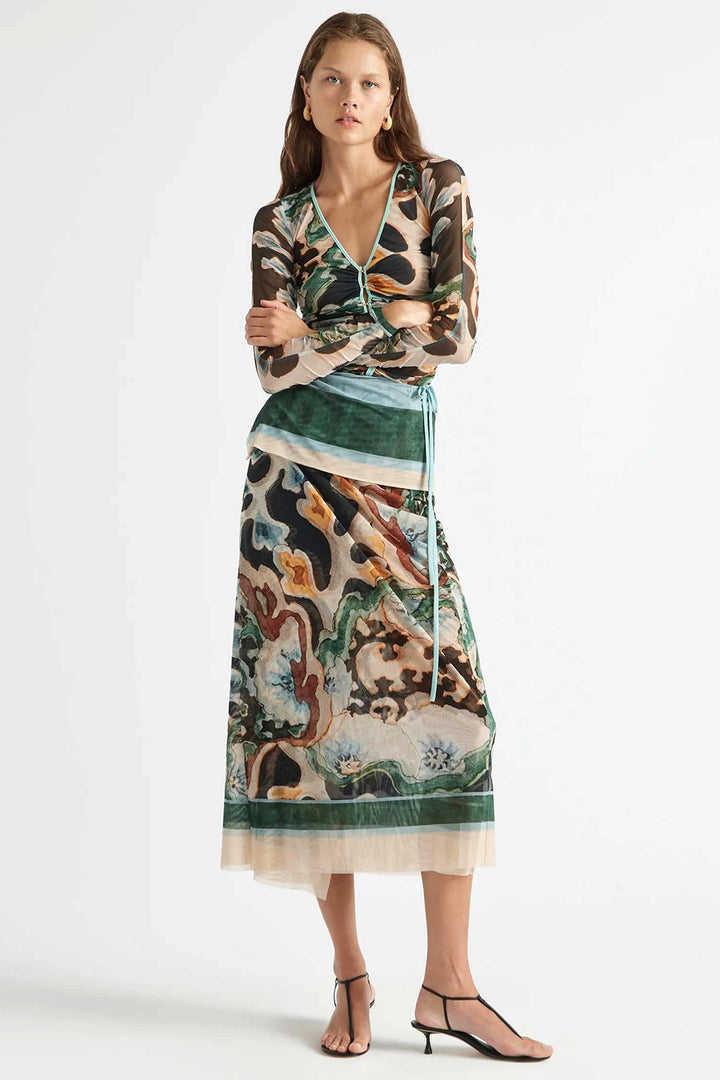 Odie Mesh Wrap Skirt