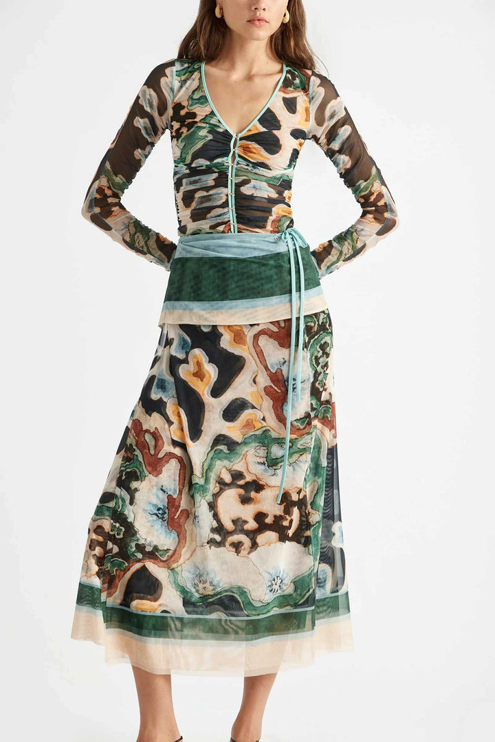 Odie Mesh Wrap Skirt