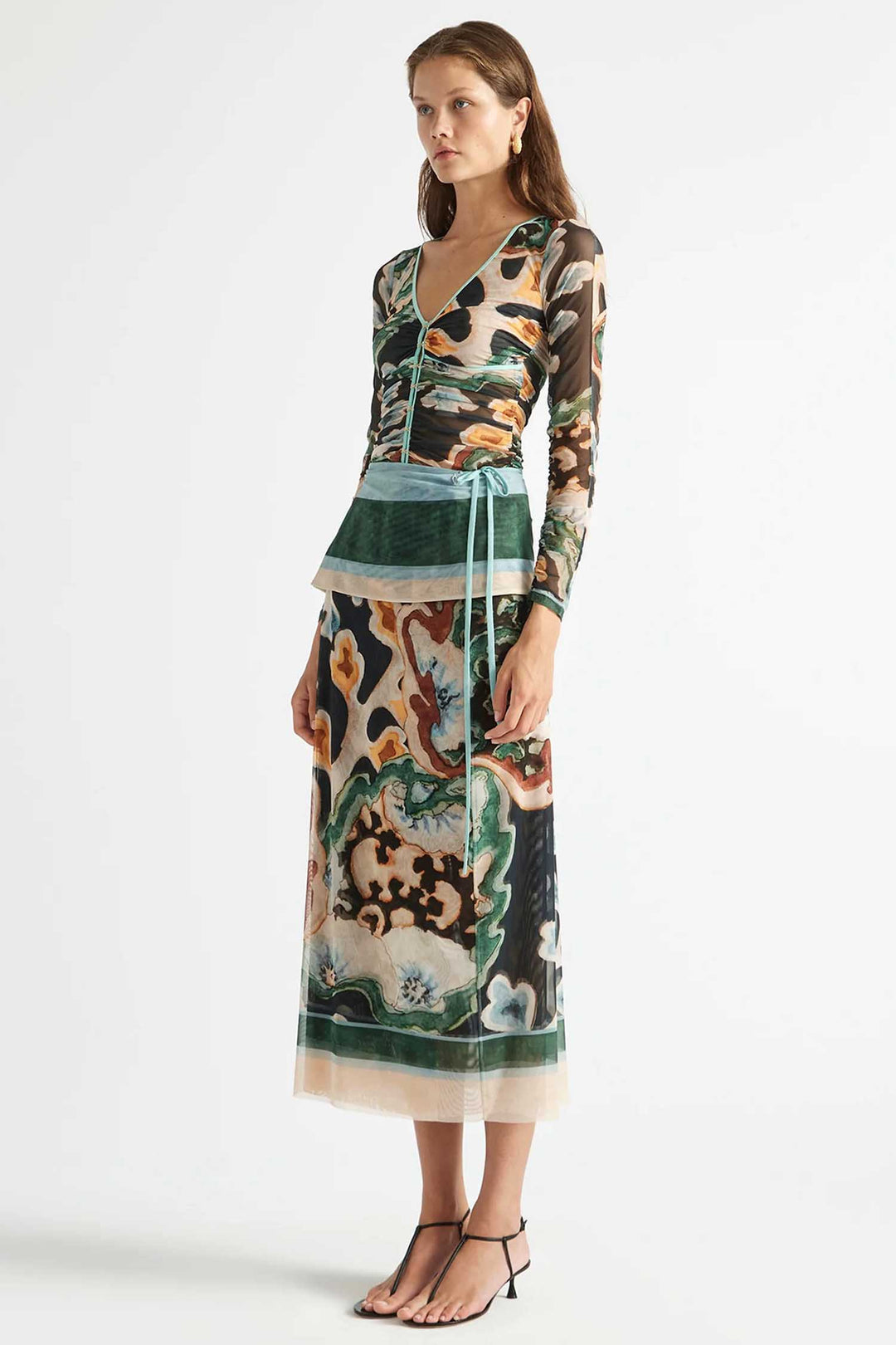 Odie Mesh Wrap Skirt