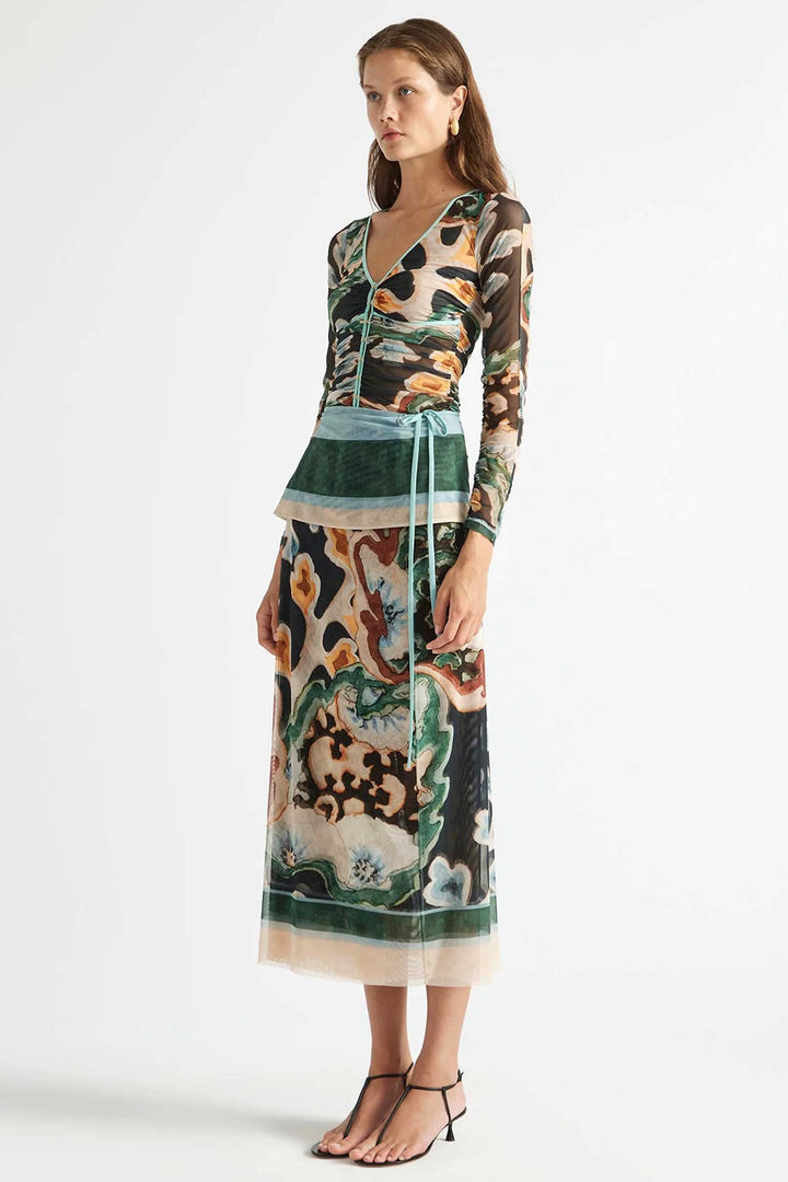 Odie Mesh Wrap Skirt