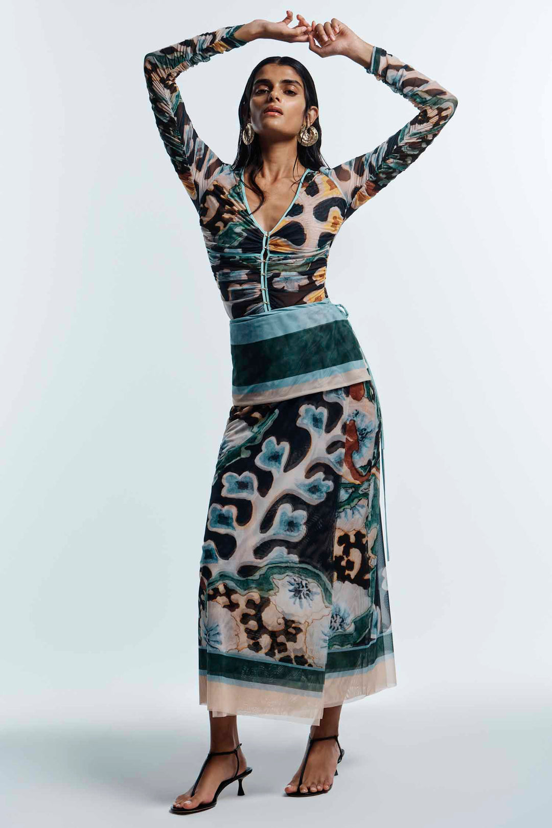 Odie Mesh Wrap Skirt