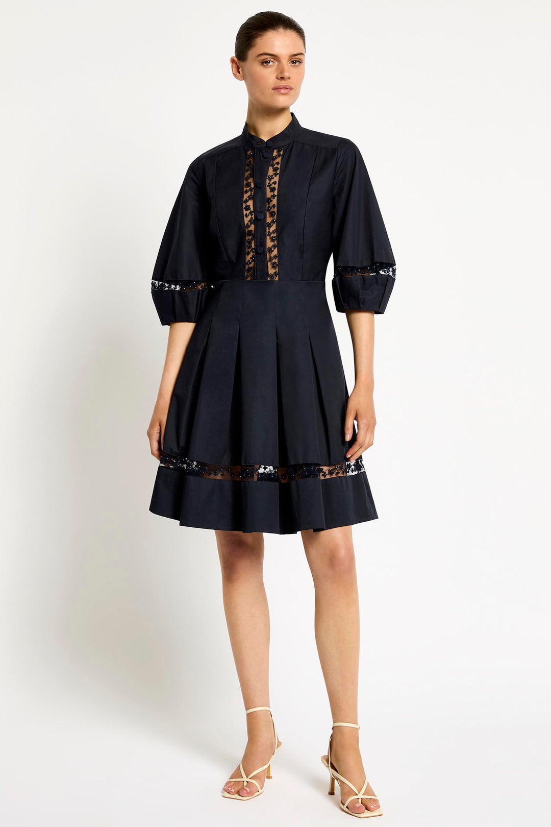 Olivia Short Dress in Navy