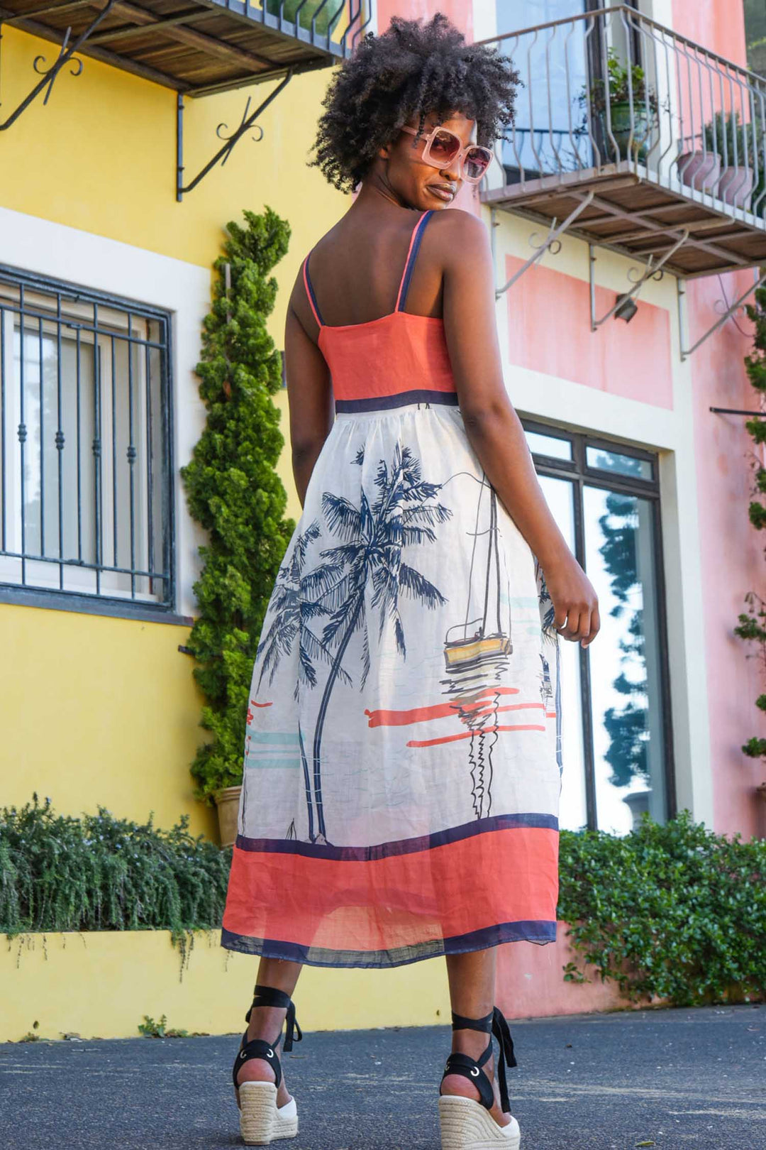 On Deck Dress in Marina