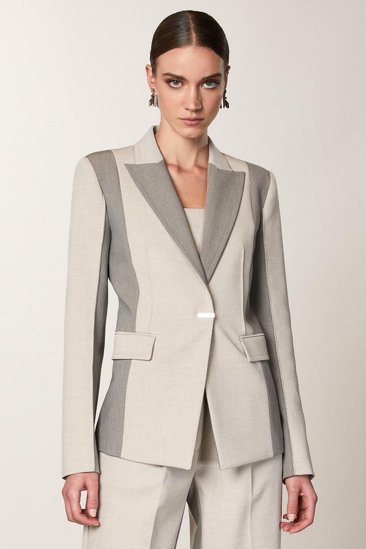 One Button Colourblock Blazer | FINAL SALE