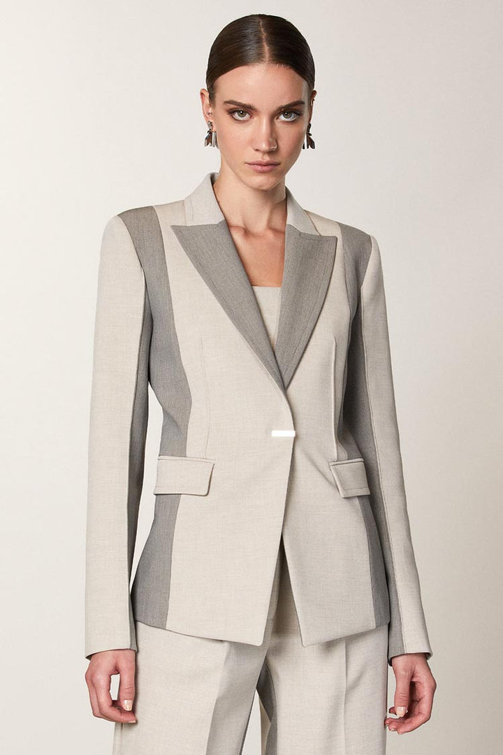 One Button Colourblock Blazer | FINAL SALE