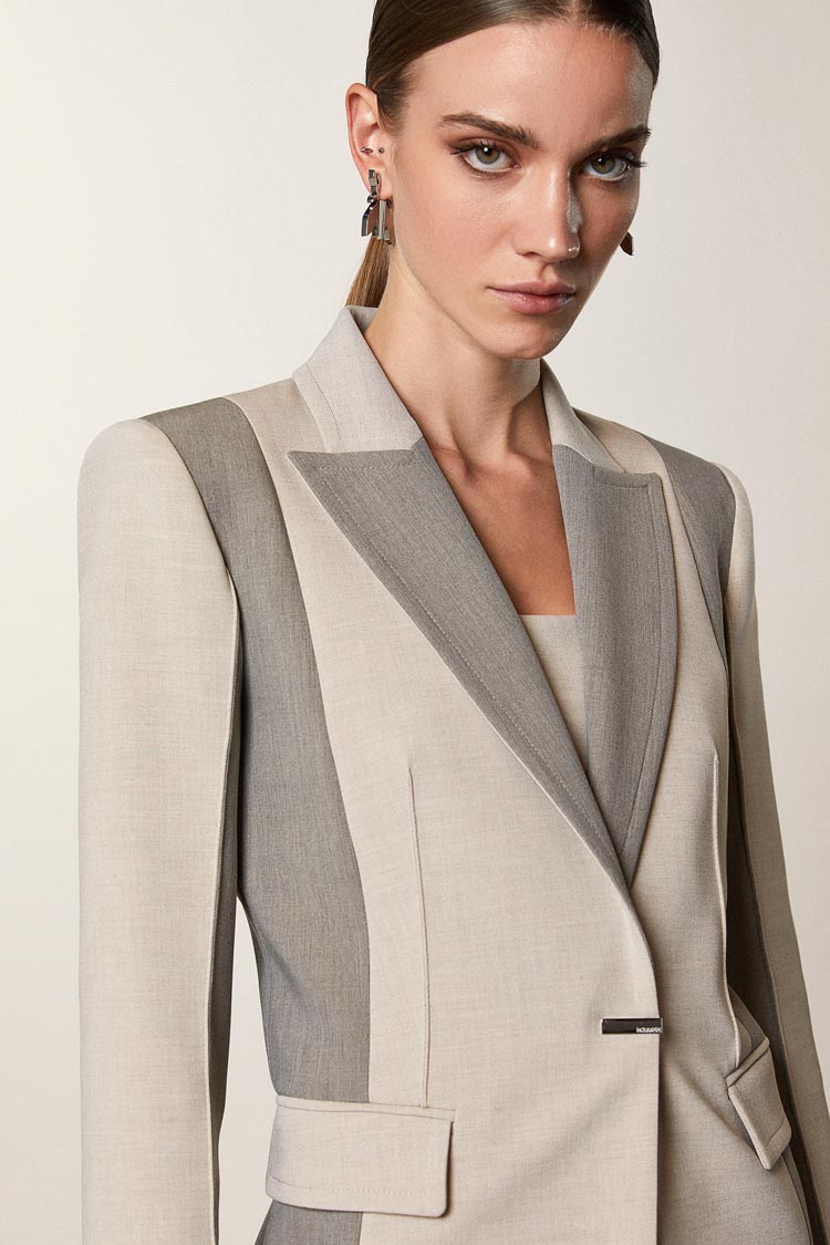 One Button Colourblock Blazer | FINAL SALE