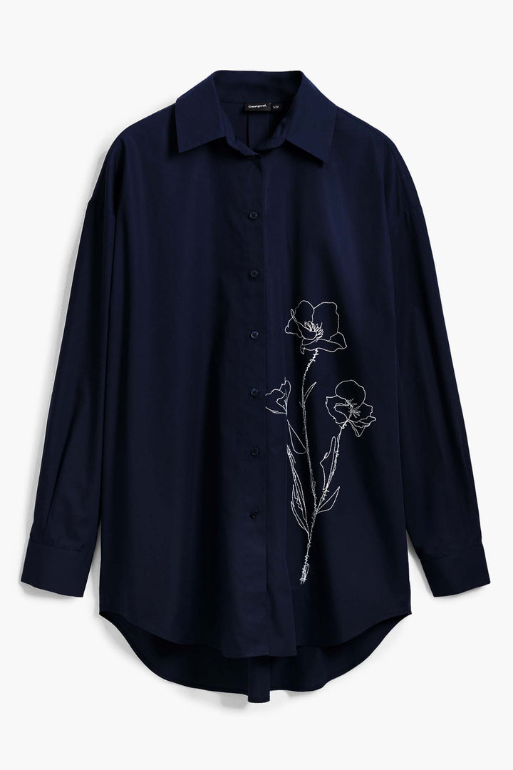 Oversized Arty Floral Shirt
