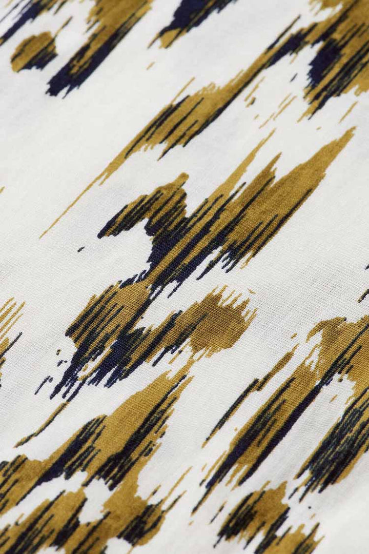 Oversized Printed Shirt in Brushed Ikat