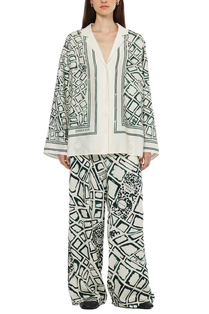 Oversized Printed Shirt in Nieuw Amsterdam