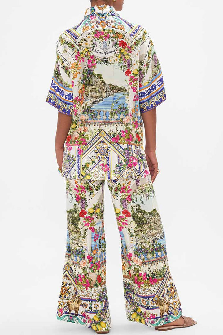 Oversized Shirt w Pocket in Amalfi Amore