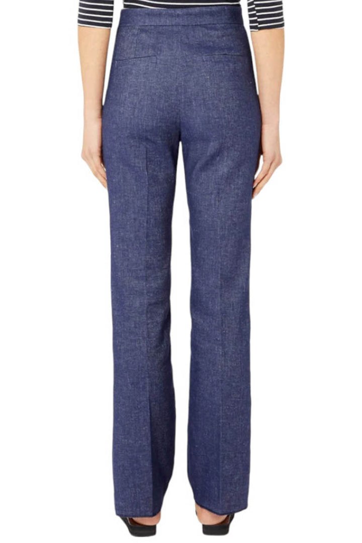 Oxiria Linen Trousers in Midnight Blue