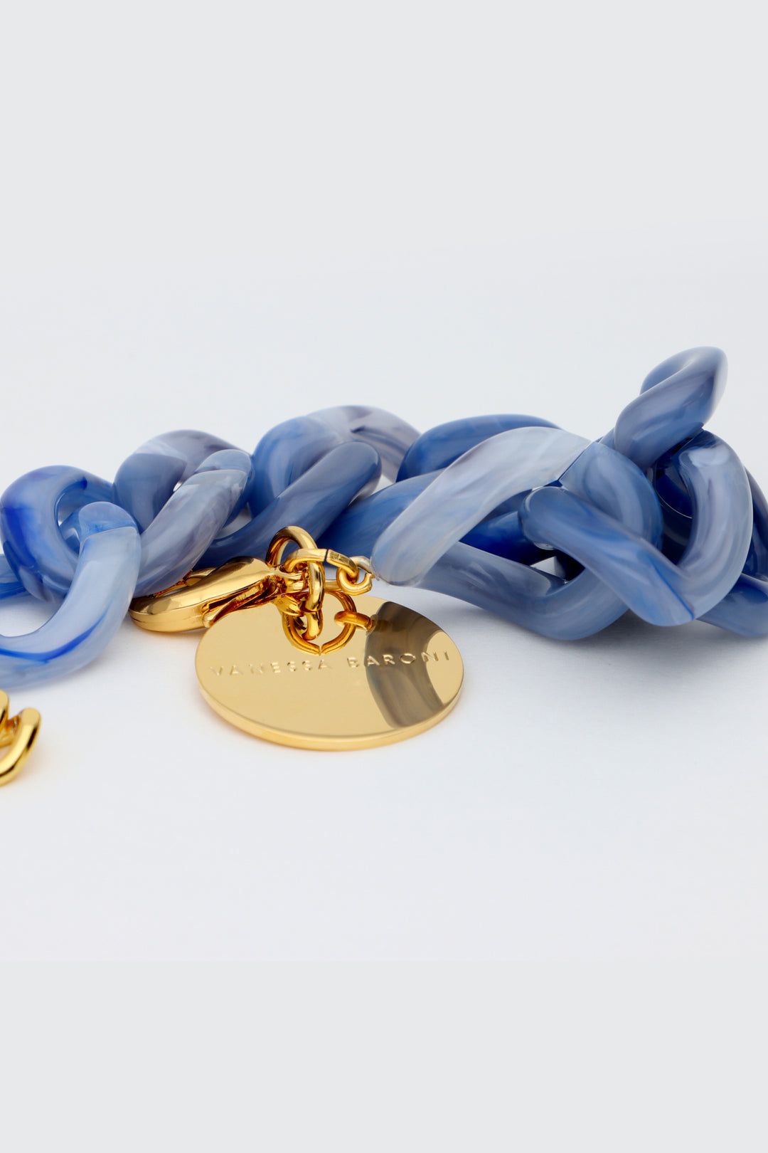 Flat Chain Bracelet in Ocean Blue