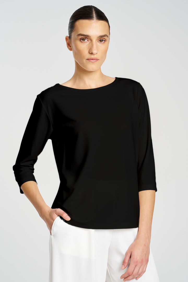 Powder Boat Neck in Black
