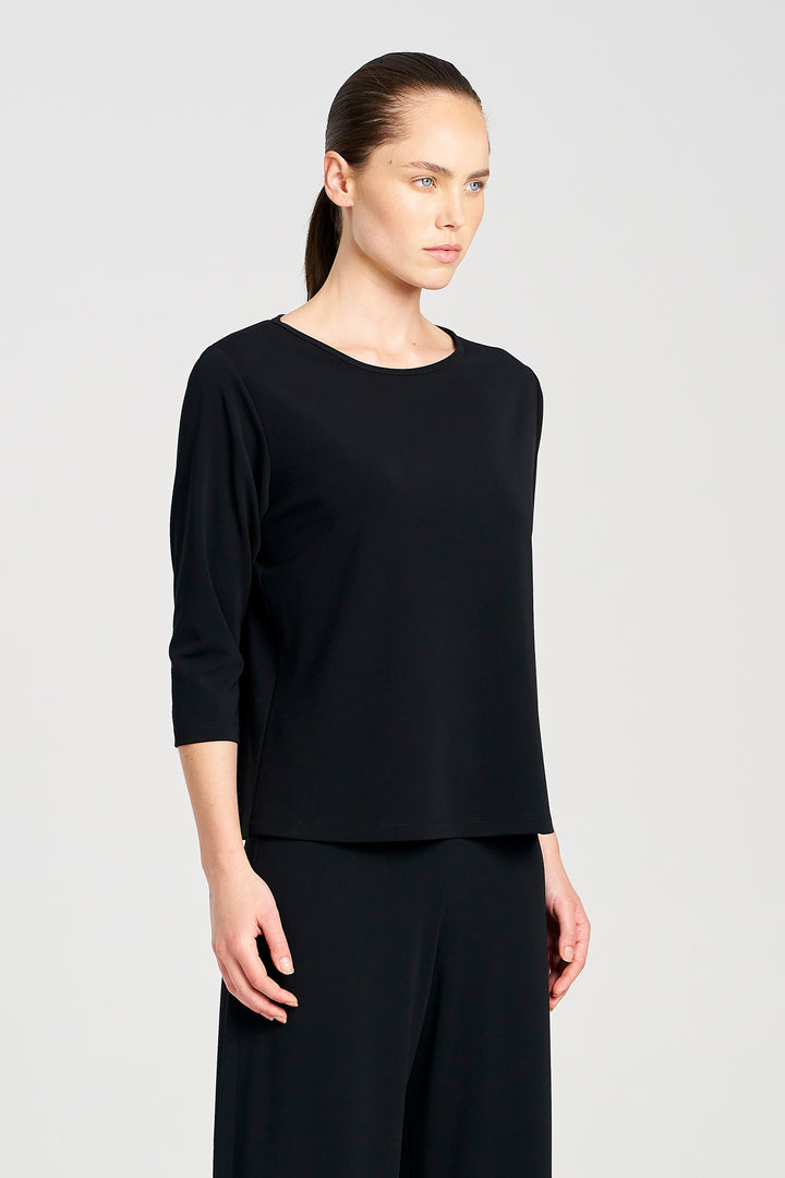 Powder Boat Neck in Black