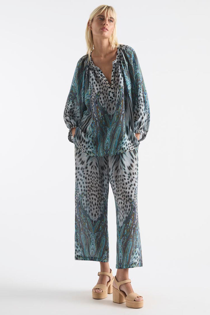 Pace Pant in Peacock Print