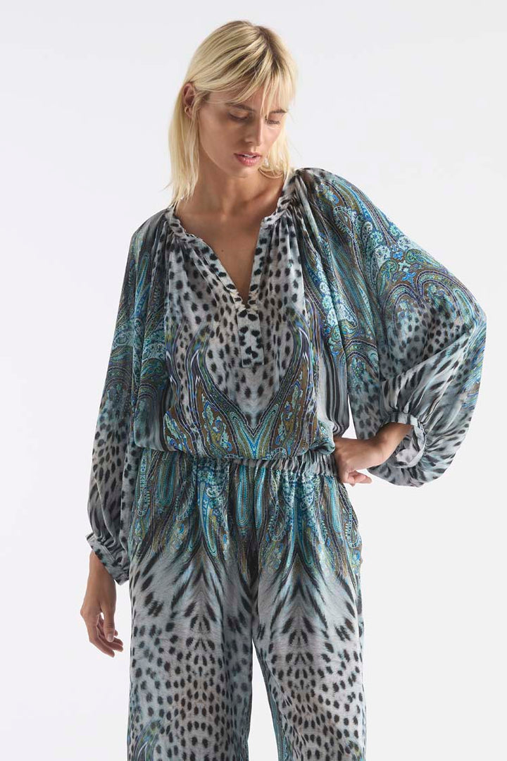 Pace Pant in Peacock Print