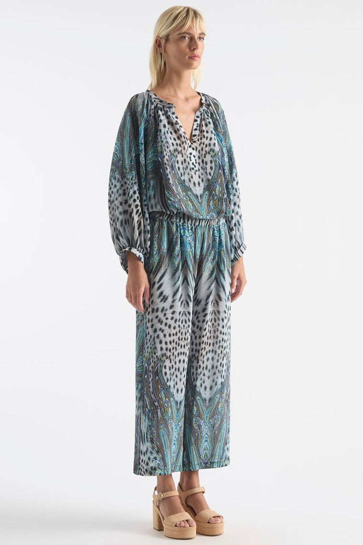 Pace Pant in Peacock Print