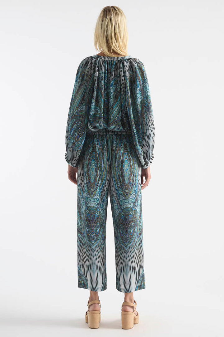 Pace Pant in Peacock Print