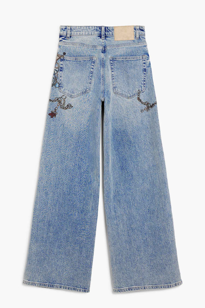 Paint Denim Jeans in Medium Wash