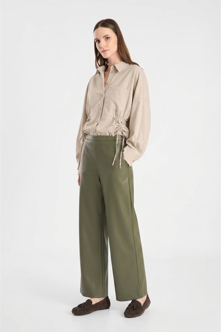 Palina 6/8 Vegan Leather Jersey in Reed