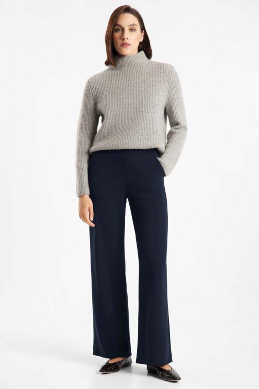 Palina Structure Jersey in Navy Blue