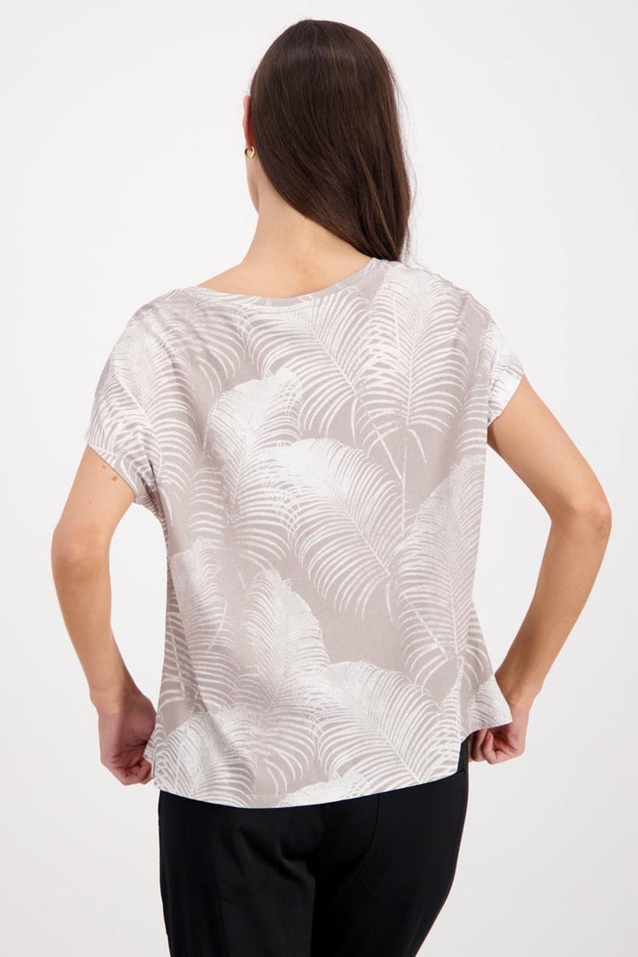 Palm Tree Printed SS Shirt
