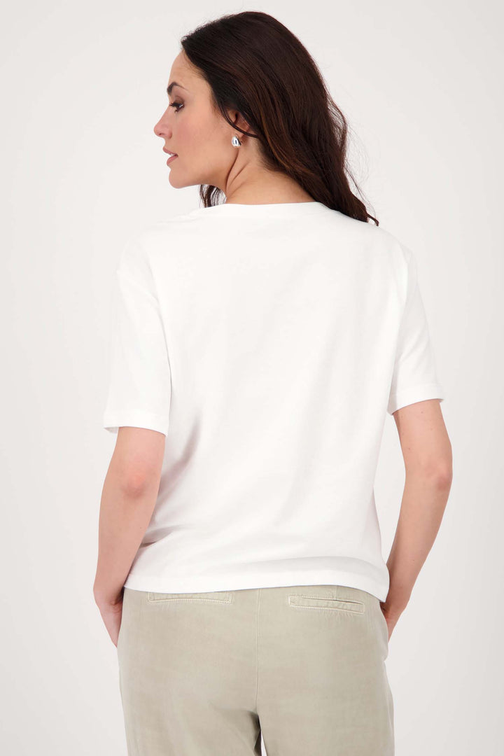 Palm Tree Printed T-Shirt w Rhinestones