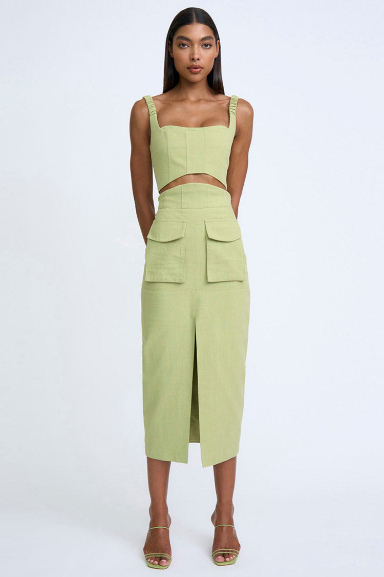 Panelled Cargo Bustier