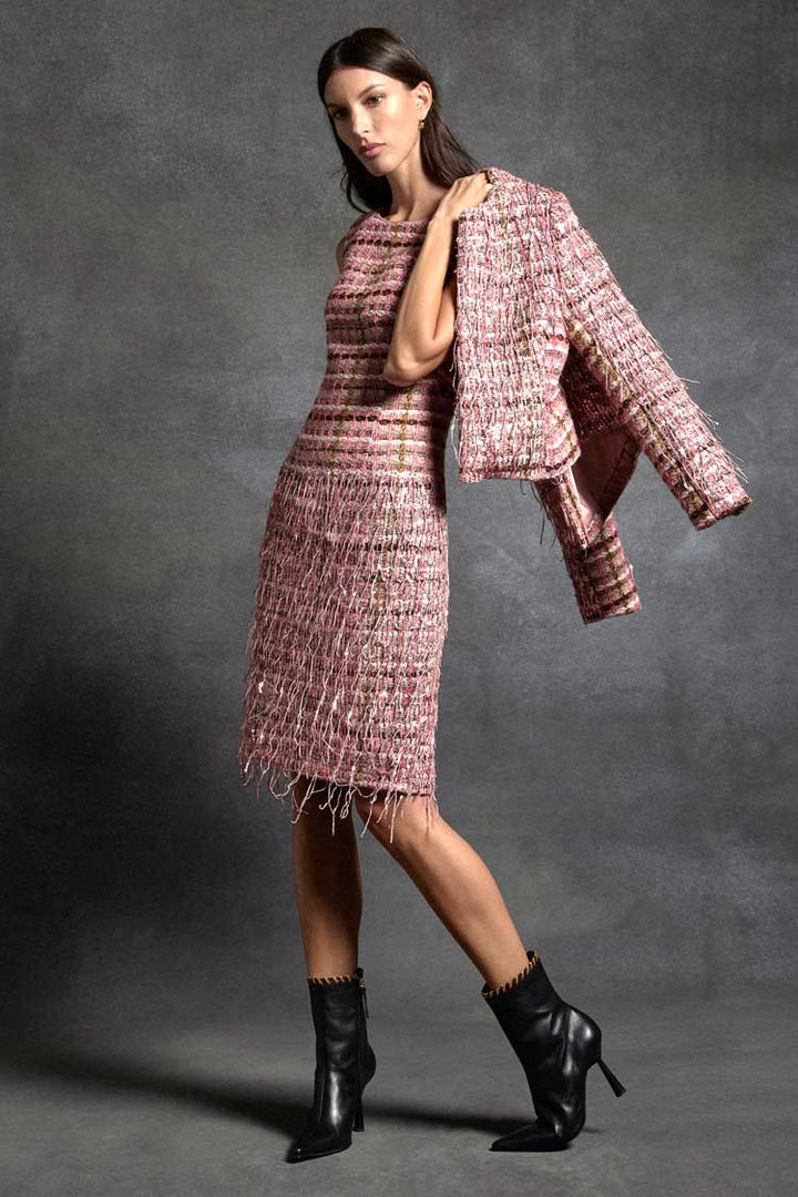 Paris Fringed Sequin Tweed Dress | FINAL SALE