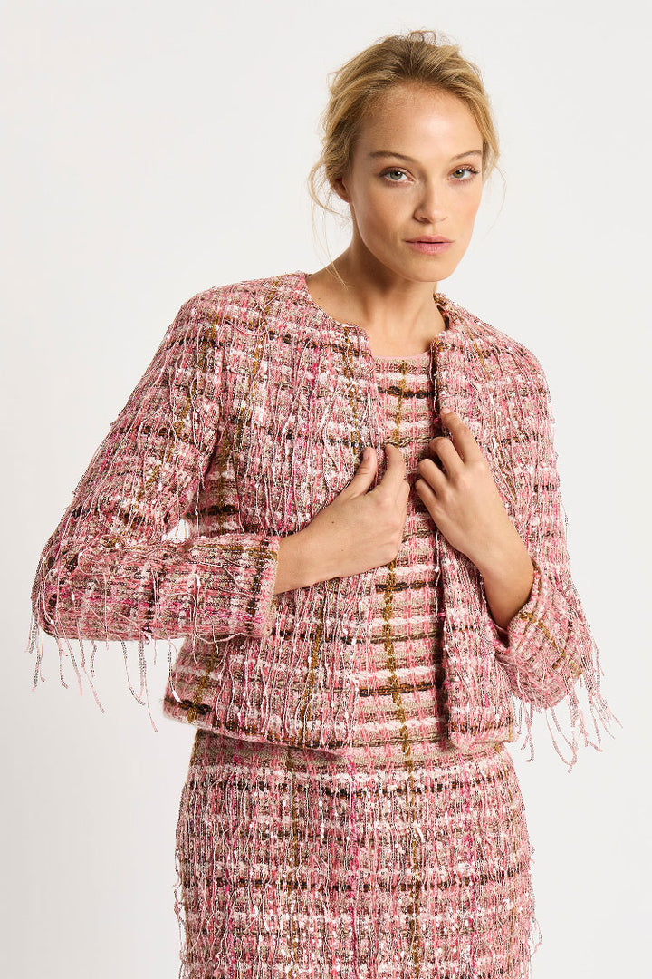 Paris Fringed Sequin Tweed Jacket | FINAL SALE