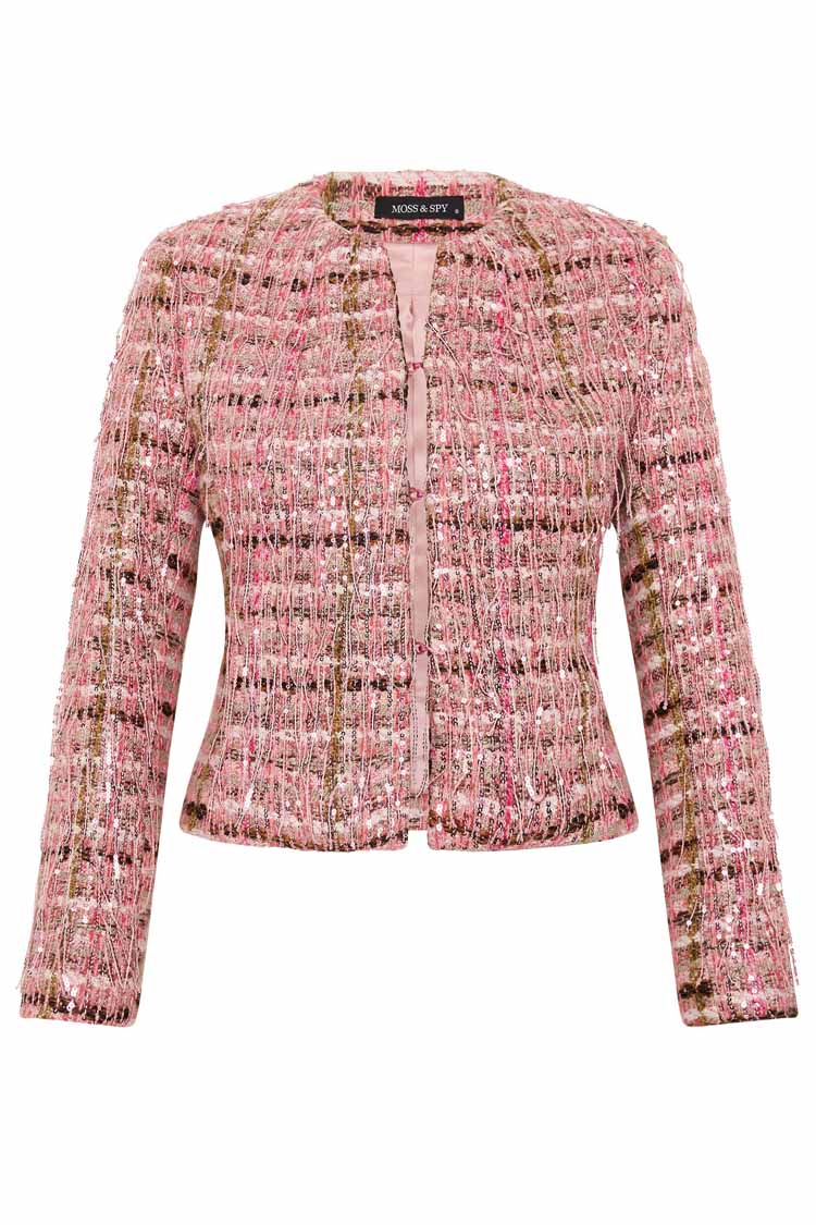 Paris Fringed Sequin Tweed Jacket | FINAL SALE
