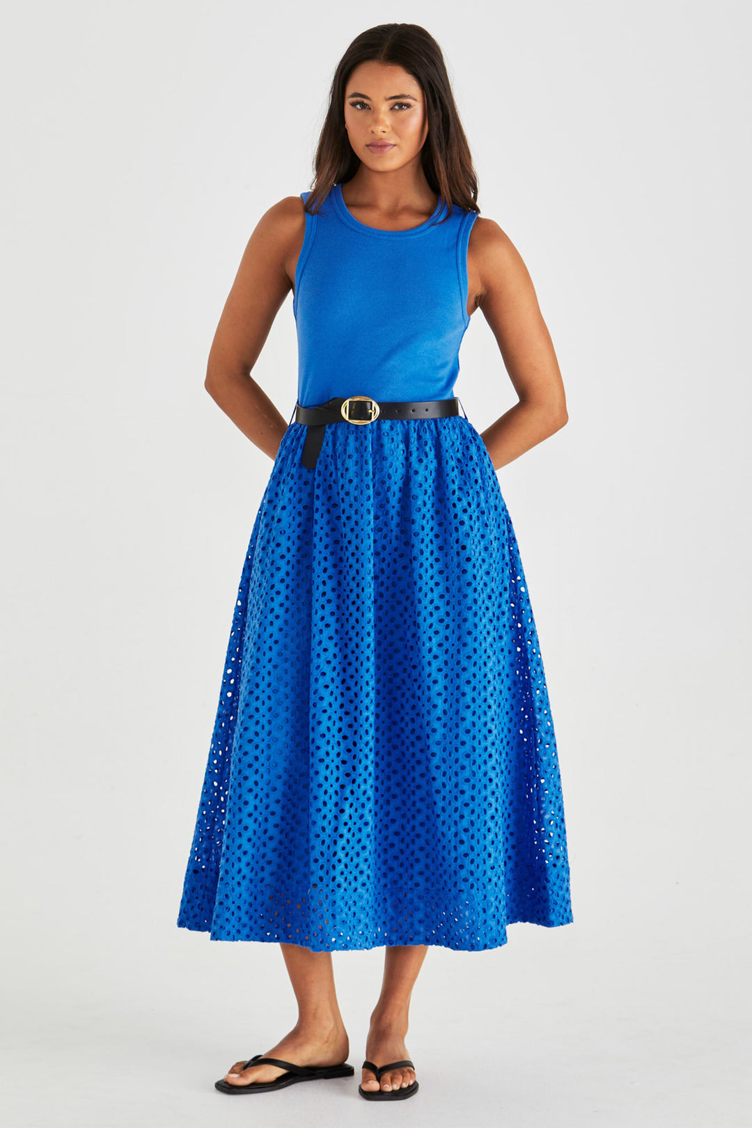 Pattie Dress in Bright Blue