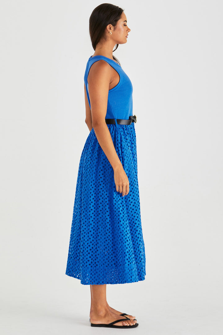 Pattie Dress in Bright Blue