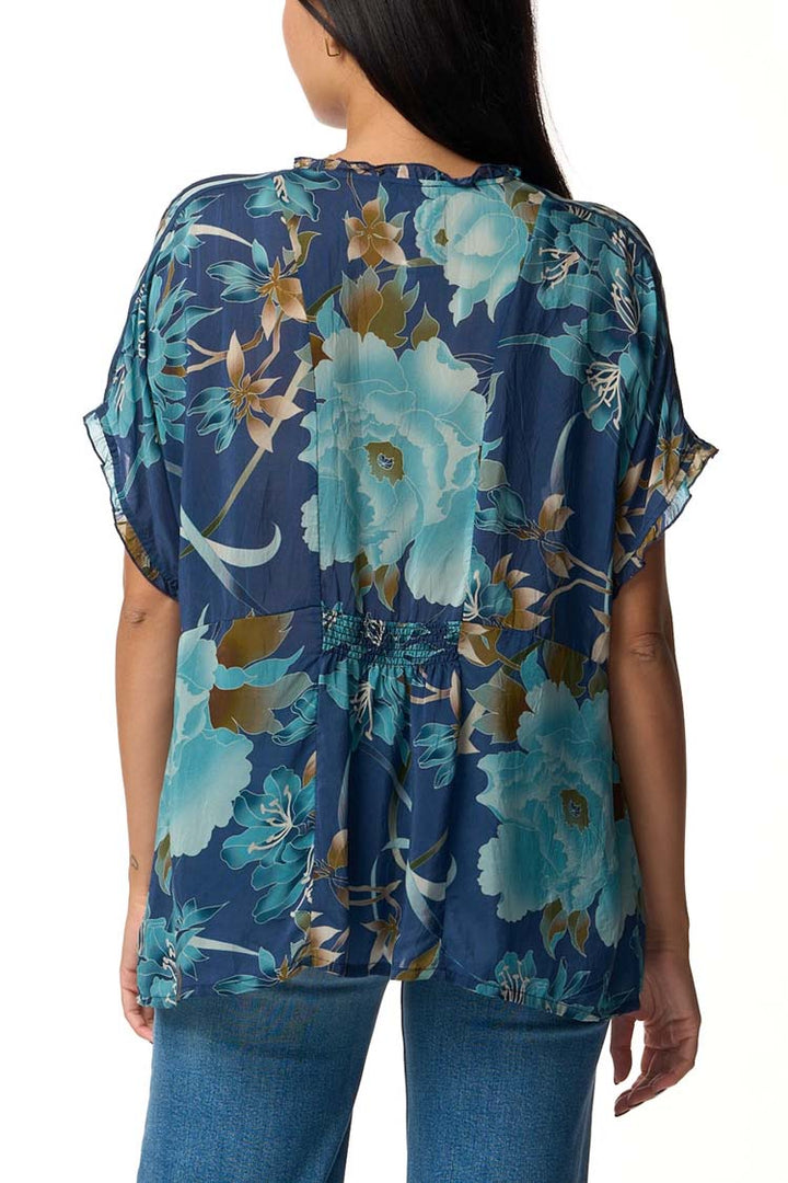 Peonee Blue Galavant Blouse