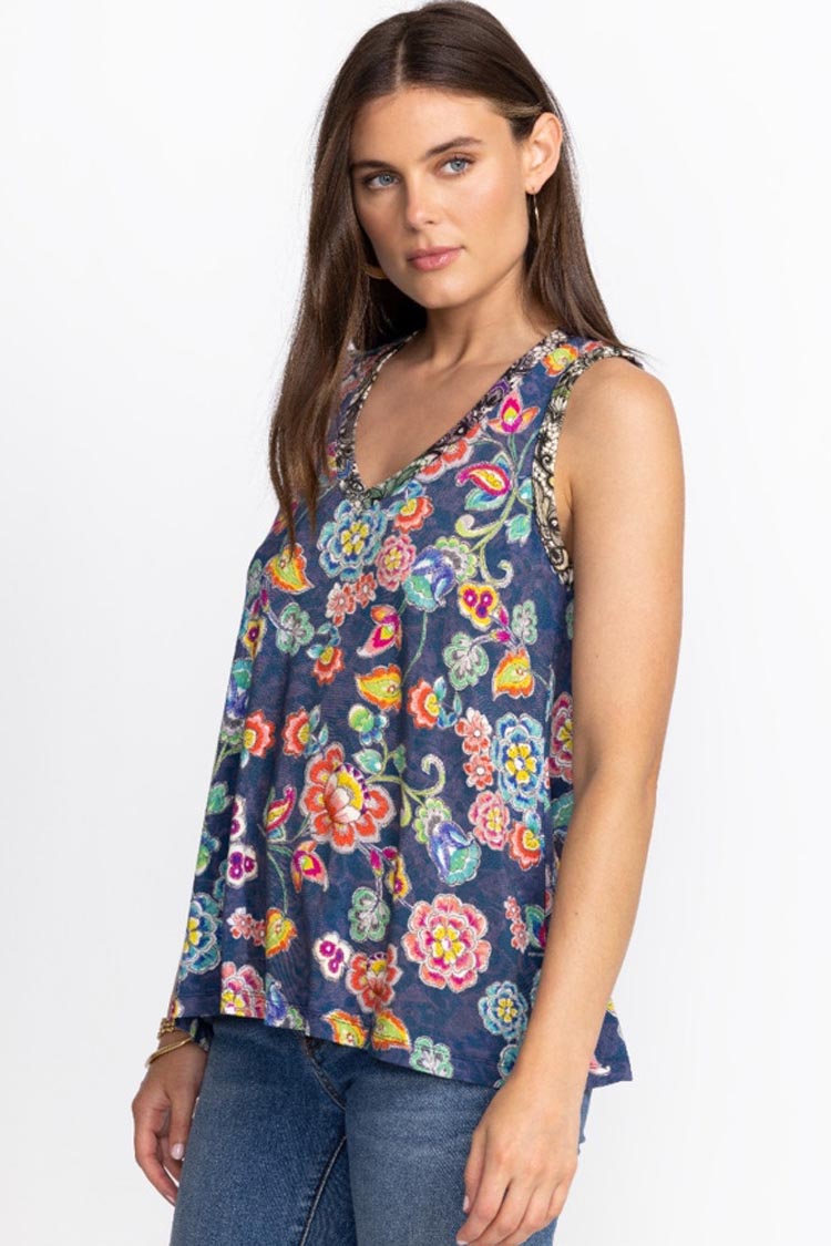 Peppermint V-neck Swing Tank