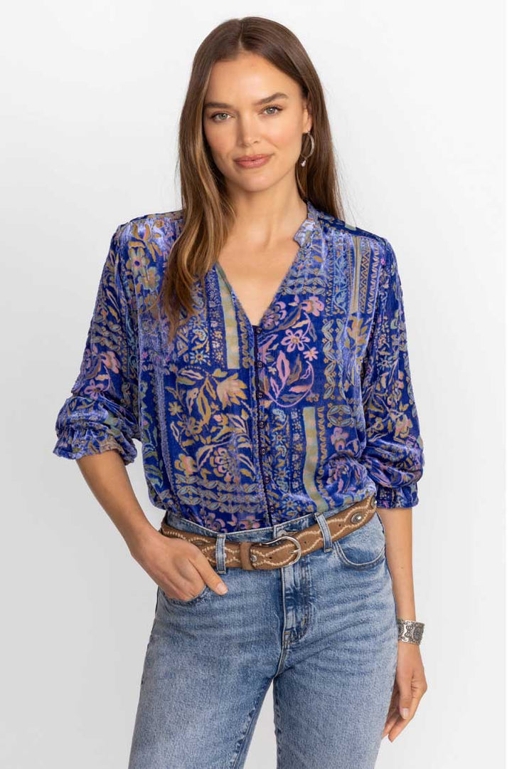Persephone Joasie Burnout Blouse