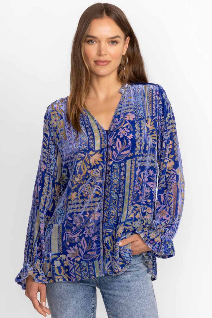 Persephone Joasie Burnout Blouse