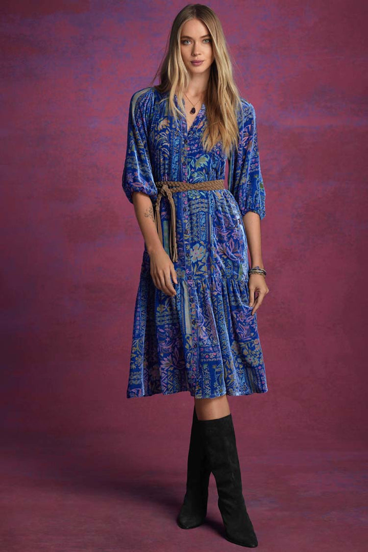 Persephone Yoka Burnout Slip Dress