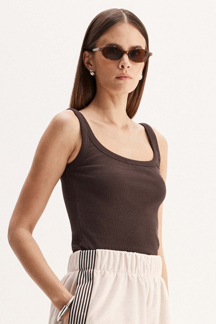 Persi Tank in Chocolate