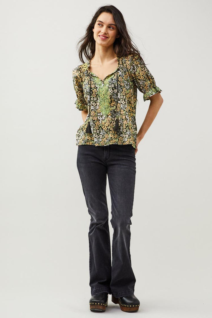 Phoenix Blouse in Deep Asphalt