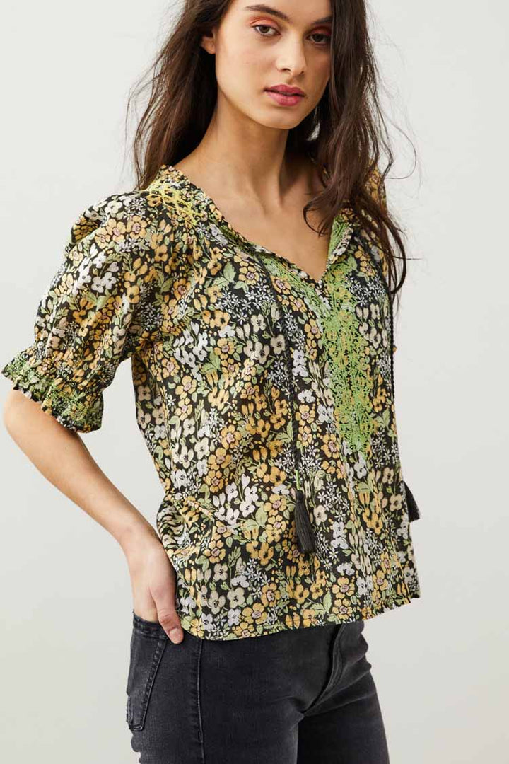 Phoenix Blouse in Deep Asphalt